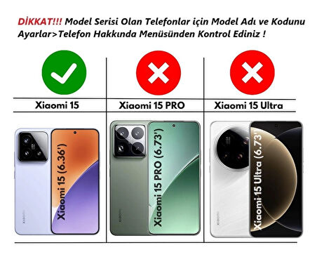 Xiaomi 15 Uyumlu Kılıf Yüzüklü Standlı Extra Darbe Koruma Sert Silikon Kapak - Siyah