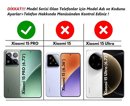 Xiaomi 15 Pro Uyumlu Kılıf Yüzüklü Standlı Extra Darbe Koruma Sert Silikon Kapak - Kırmızı