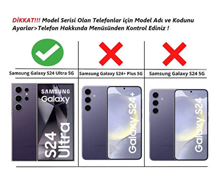 Samsung Galaxy S24 Ultra Uyumlu Kılıf Yüzüklü Standlı Extra Darbe Koruma Sert Silikon Kapak - Siyah