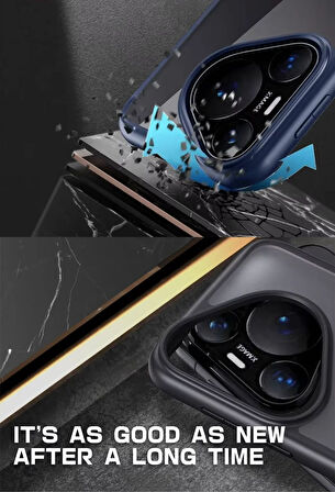Tecno Spark 20 Pro Kılıf Yüzüklü Standlı Extra Darbe Emici Sert Silikon Kapak - Siyah