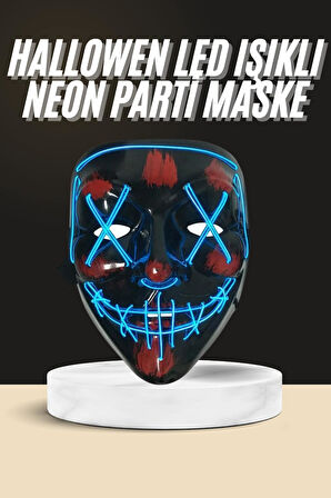 Gece Parlayan Neon Eğlence Maskesi