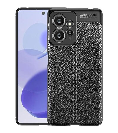 Redmi Note 12 4G Deri Desenli Silikon Kılıf - Ultra Darbe Emici Kamera Korumalı Kapak