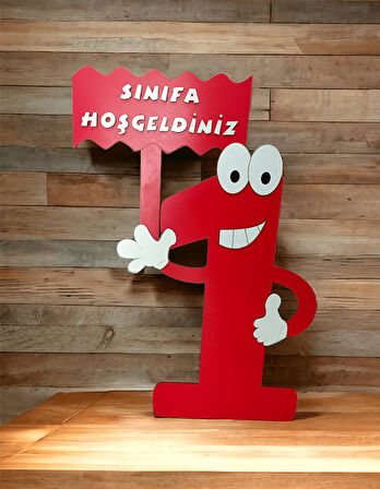 Sınıfa Hoşgeldiniz Ahşap 1 Maketi