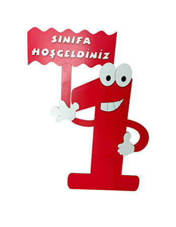 Sınıfa Hoşgeldiniz Ahşap 1 Maketi