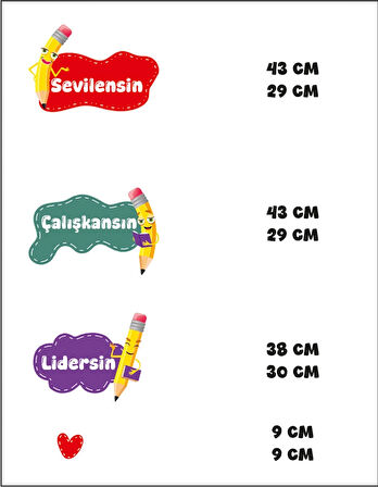 Okula Hoşgeldin Kapı Süsleme Stickerları