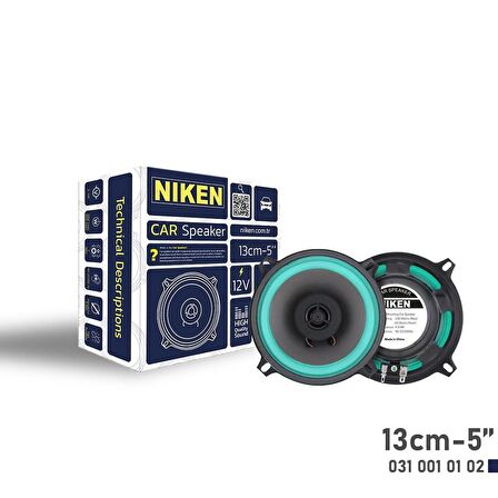 Niken Araç Hoparlörü 13Cm 5 İnç / 2 Adet