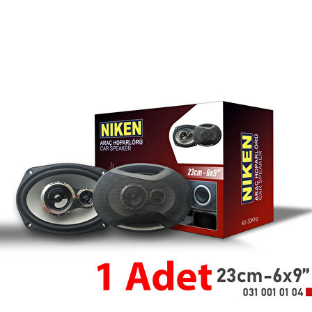 Niken Araç Hoparlörü 23Cm Oval 6X9 İnç / 1 Adet