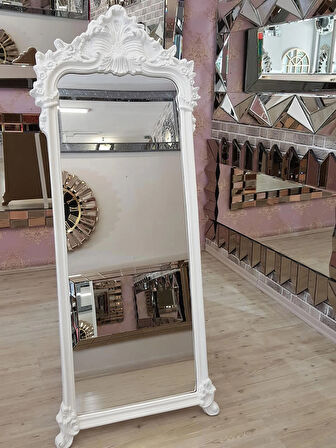 Ayna Denizi Vintage Madam Gold Model Altın Renk Dekoratif Ayaklı Boy Aynası