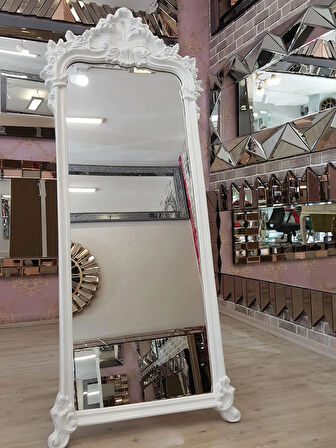 Ayna Denizi Vintage Madam Gold Model Altın Renk Dekoratif Ayaklı Boy Aynası