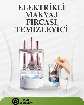 Taşınabilir Sessiz ve Güçlü Makyaj Fırçası Temizleme Makinesi