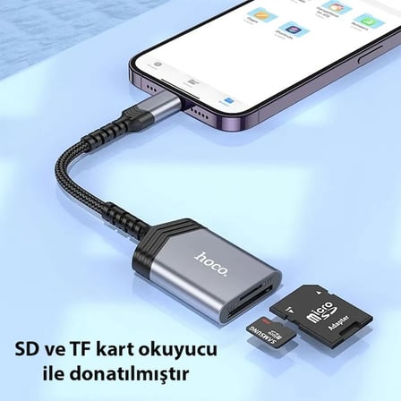 Hoco UA -in- İPhone Lightning Kart Okuyucu-