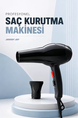 Tüm Saç Tiplerine Uygun İki Kademeli Hız Ayarlı Fön Makinesi