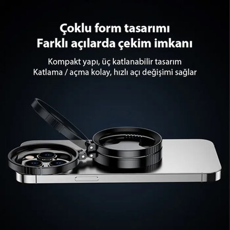 Ally MagSafe Uyumlu Manyetik 52mm CPL Polarize Telefon Kamera Lens Filtresi (Yansıma Önleyici)-1852