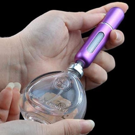 Delux Serisi Fısfıs Kap Kolonya Kabı Hediyelik Şişe Alüminyum Şık Cep Parfüm Şişesi Atomizer 5 ml