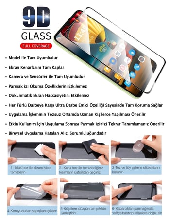 Samsung Galaxy A15 5G Ekran Koruyucu 9D Kırılmaz Cam Extra Darbe Emici Etkin Koruma Ekranı Tam Kaplar