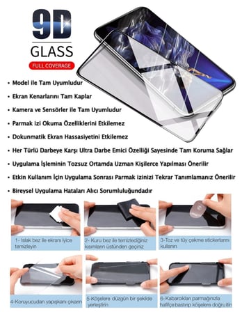 Xiaomi 17T Uyumlu Ekran Koruyucu 9D Kırılmaz Cam - Extra Darbe Emici Etkin Koruma - Ekranı Tam Kaplar