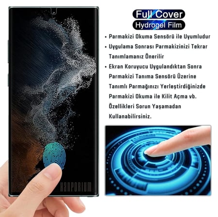 Infinix Hot 70 Pro Plus Uyumlu Hayalet Ekran Koruyucu Esnek Nano Hydrogel Film - Extra Darbe Koruma - Ekranı Tam Kaplar
