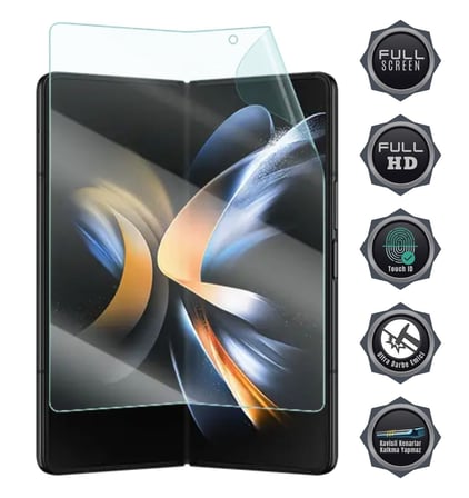 Samsung Galaxy W25 Uyumlu Katlanır İç Ekran Koruyucu Esnek Nano Hydrogel Film - Extra Koruma