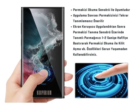 Samsung Galaxy S24 Ultra Uyumlu Kavisli Hayalet Ekran Koruyucu Nano Pet Film - Extra Koruma