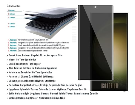 Mi 14 Ultra Uyumlu Kavisli Hayalet Ekran Koruyucu Nano Polimer Film - Extra Darbe Korumalı