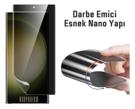 Redmi Note 15 Uyumlu Kavisli Hayalet Ekran Koruyucu Nano Polimer Film - Extra Darbe Korumalı