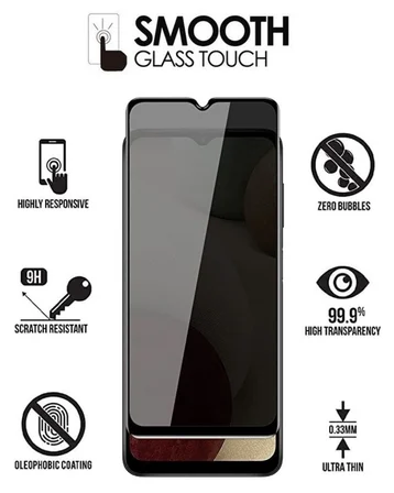 Redmi Note 11R Hayalet Ekran Koruyucu 6D Kırılmaz Cam Gizlilik Korumalı - Extra Darbe Koruma - Ekranı Tam Kaplar