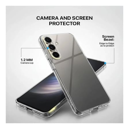 Samsung Galaxy A36 Uyumlu Şeffaf Silikon Kılıf - Sararmaya Karşı Dayanıklı Sert Slim Kapak