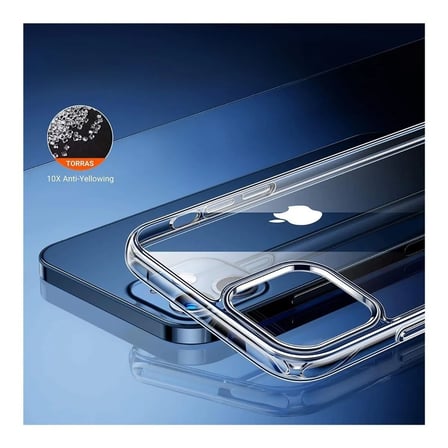 Apple iPhone 12 Uyumlu Şeffaf Silikon Kılıf - Sararmaya Karşı Dayanıklı Sert Slim Kapak
