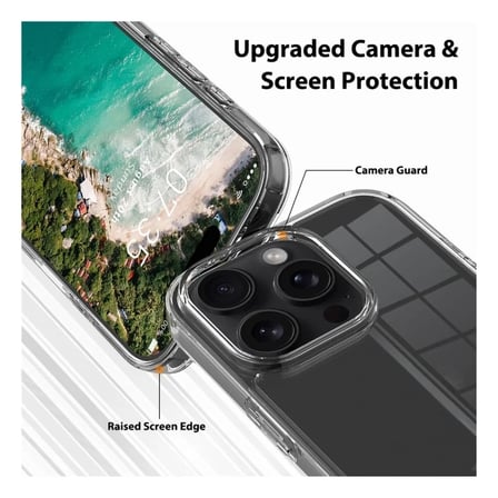 Apple iPhone 13 Pro Uyumlu Şeffaf Silikon Kılıf - Sararmaya Karşı Dayanıklı Sert Slim Kapak