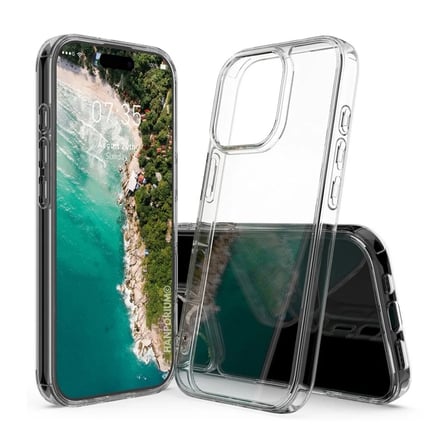 Apple iPhone 16 Pro Max Uyumlu Şeffaf Silikon Kılıf - Sararmaya Karşı Dayanıklı Sert Slim Kapak