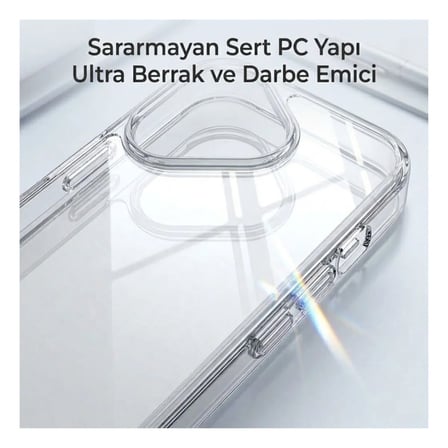 Apple iPhone 18 Uyumlu Şeffaf Silikon Kılıf - Sararmaya Karşı Dayanıklı Sert Slim Kapak