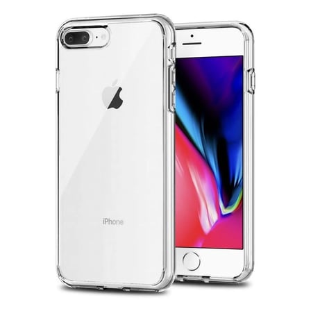 Apple iPhone 8 Plus Uyumlu Şeffaf Silikon Kılıf - Sararmaya Karşı Dayanıklı Sert Slim Kapak