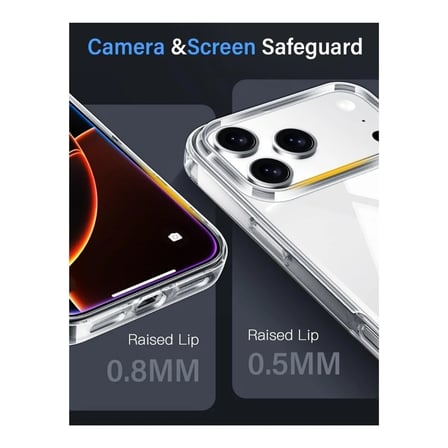 Apple iPhone Pro Uyumlu Şeffaf Silikon Kılıf - Sararmaya Karşı Dayanıklı Sert Slim Kapak