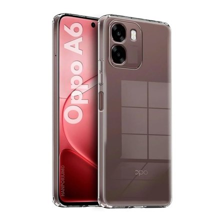 Oppo A6 Uyumlu Silikon Kılıf - Pastel Renk Tonu Kamera Korumalı Esnek Kapak - Şeffaf