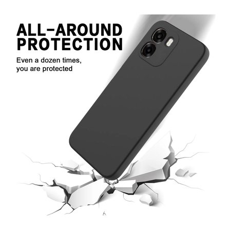 Oppo A6 Uyumlu Silikon Kılıf - Pastel Renk Tonu Kamera Korumalı Esnek Kapak - Siyah