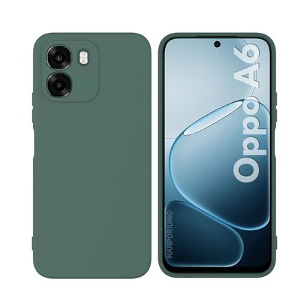 Oppo A6 Uyumlu Silikon Kılıf - Pastel Renk Tonu Kamera Korumalı Esnek Kapak - Yeşil