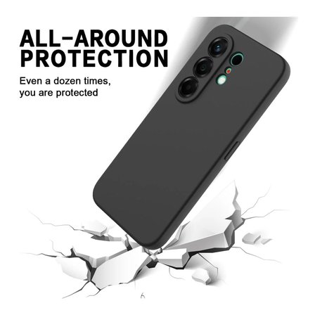 Tecno Camon 50 Ultra Uyumlu Silikon Kılıf - Pastel Renk Tonu Kamera Korumalı Esnek Kapak - Siyah