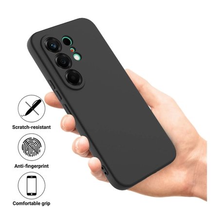Tecno Camon 50 Ultra Uyumlu Silikon Kılıf - Pastel Renk Tonu Kamera Korumalı Esnek Kapak - Siyah