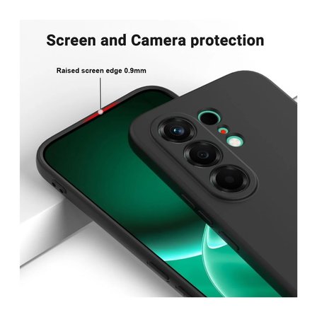 Tecno Camon 50 Ultra Uyumlu Silikon Kılıf - Pastel Renk Tonu Kamera Korumalı Esnek Kapak - Siyah