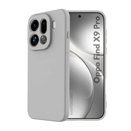 Oppo Find X9 Pro Uyumlu Silikon Kılıf - Pastel Renk Tonu Kamera Korumalı Esnek Kapak - Gri