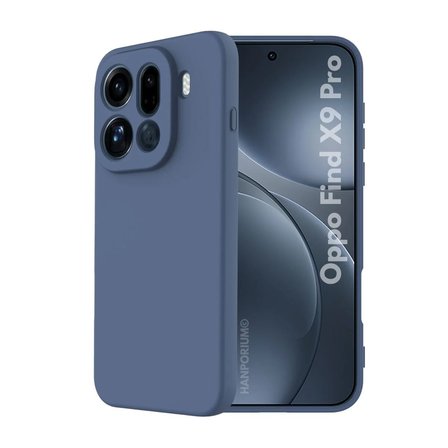 Oppo Find X9 Pro Uyumlu Silikon Kılıf - Pastel Renk Tonu Kamera Korumalı Esnek Kapak - Lacivert