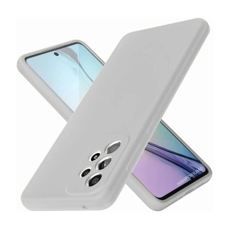Samsung Galaxy A23 Uyumlu Silikon Kılıf - Pastel Renk Tonu Kamera Korumalı Esnek Kapak - Gri