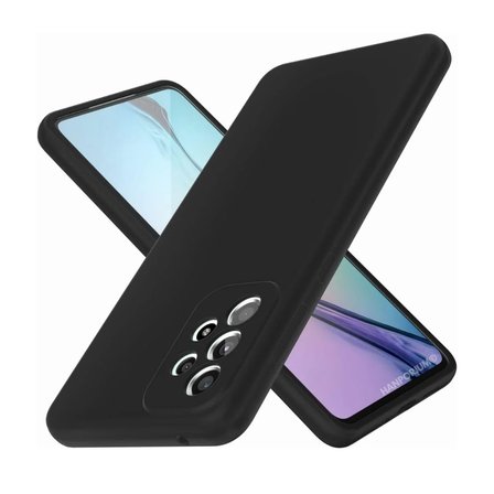 Samsung Galaxy A52S Uyumlu Silikon Kılıf - Pastel Renk Tonu Kamera Korumalı Esnek Kapak - Siyah