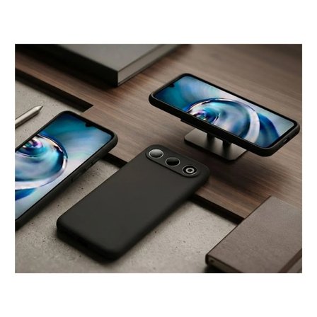 General Mobile GM 26 5G Uyumlu Silikon Kılıf - Pastel Renk Tonu Kamera Korumalı Esnek Kapak - Siyah