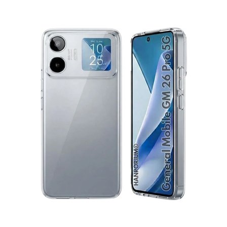 General Mobile GM 26 Pro Uyumlu Silikon Kılıf - Pastel Renk Tonu Kamera Korumalı Esnek Kapak - Şeffaf