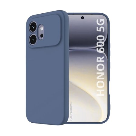 Honor 600 5G Uyumlu Silikon Kılıf - Pastel Renk Tonu Kamera Korumalı Esnek Kapak - Lacivert