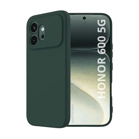Honor 600 5G Uyumlu Silikon Kılıf - Pastel Renk Tonu Kamera Korumalı Esnek Kapak - Yeşil