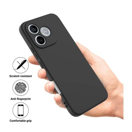 Honor 600 Lite Uyumlu Silikon Kılıf - Pastel Renk Tonu Kamera Korumalı Esnek Kapak - Gri