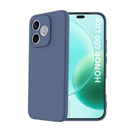 Honor 600 Lite Uyumlu Silikon Kılıf - Pastel Renk Tonu Kamera Korumalı Esnek Kapak - Lacivert