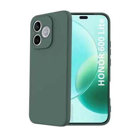Honor 600 Lite Uyumlu Silikon Kılıf - Pastel Renk Tonu Kamera Korumalı Esnek Kapak - Yeşil